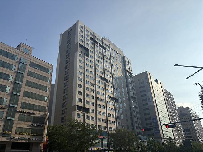 23일 서울 마포구 대흥동에 있는 ‘이대역 푸르지오시티’ 오피스텔의 모습. 정주원 기자