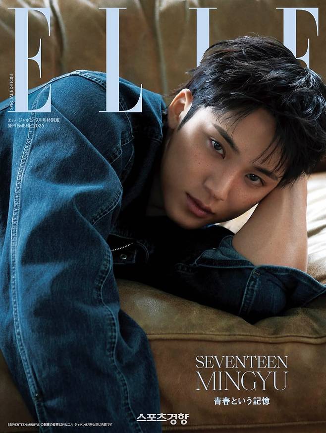 세븐틴 멤버 민규. 엘르 재팬 제공