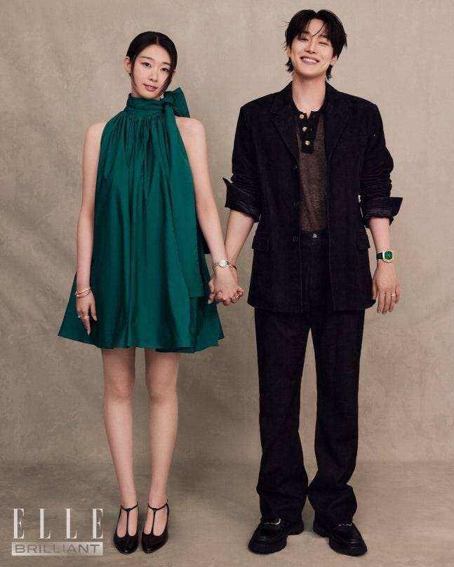 ▲ 한예지(왼쪽), 강유석. 제공| 엘르코리아