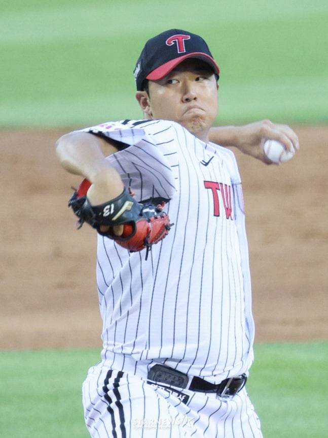 LG 송승기. /사진=김진경 대기자