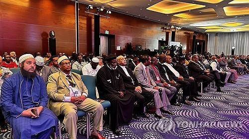 2024년 케냐 나이로비의 기도회에 참석한 아프리카 종교지도자들 [연합뉴스 자료사진. 재판매 및 DB 금지]