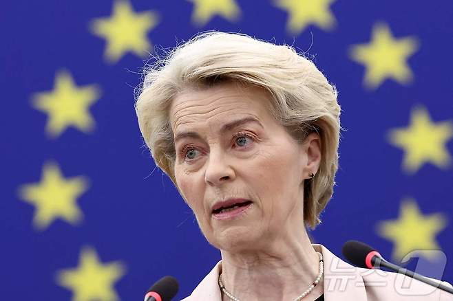 우르줄라 폰데어라이엔 유럽연합(EU) 집행위원장 ⓒ AFP=뉴스1 ⓒ News1 이지예 객원기자