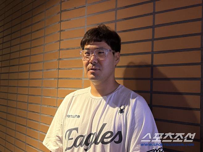 26일 대전 한화생명 볼파크에서 인터뷰하는 이재원. 사진=나유리 기자