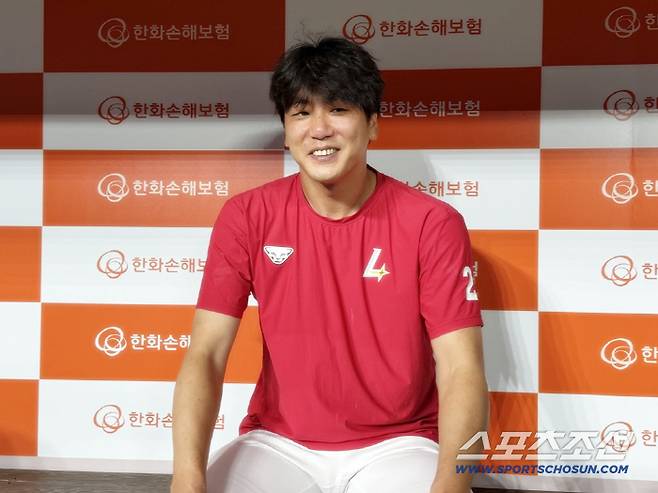 26일 대전 한화전 승리 후 인터뷰하는 김광현. 사진=나유리 기자