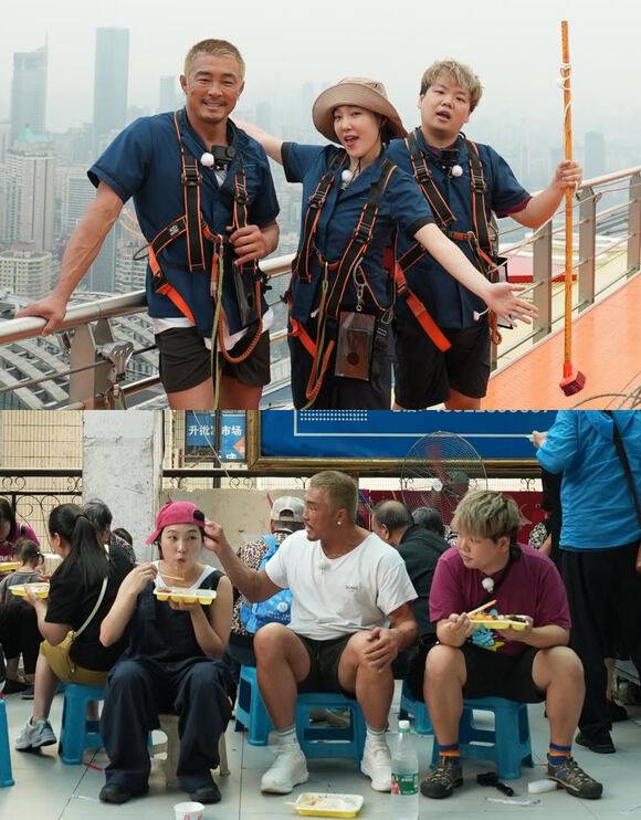 '추성훈의 밥값은 해야지'에서 추성훈은 작업반장, 유튜버 곽튜브는 총무, 코미디언 이은지는 오락반장 및 검색 매니저를 맡아 활약한다. /ENA, EBS