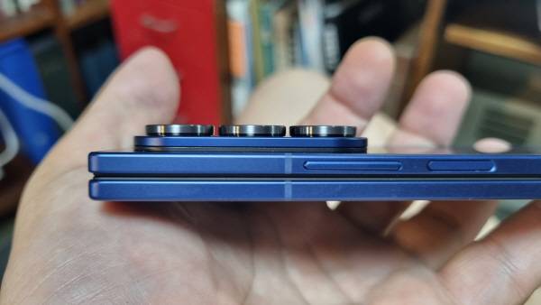 갤럭시 Z폴드 7 카메라 모듈 모습. 정옥재 기자