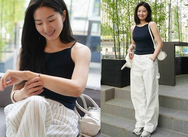 신화 전진의 아내 류이서가 세련된 여름 일상룩을 공개하며 눈길을 끌었다.사진=류이서 SNS