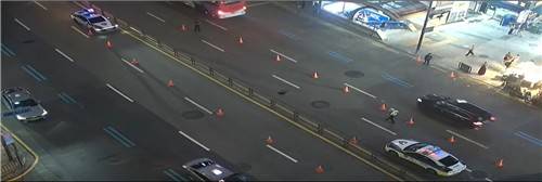 서울 중구 롯데백화점 본점 인근 땅 꺼짐 [폐쇄회로(CC)TV 캡처. 재판매 및 DB 금지]