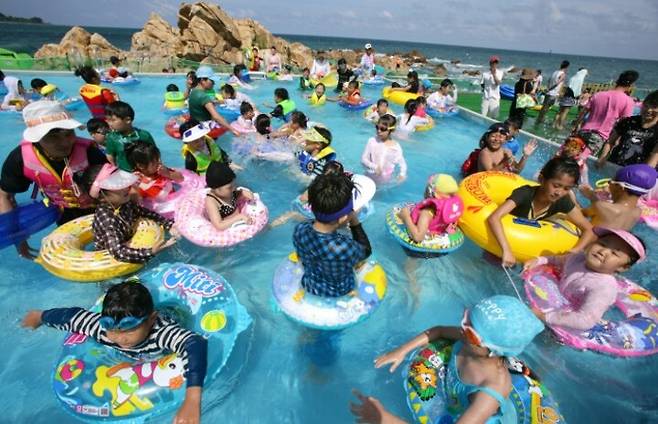 울산 동구 주전물놀이장 운영 당시 모습. 울산매일 포토뱅크