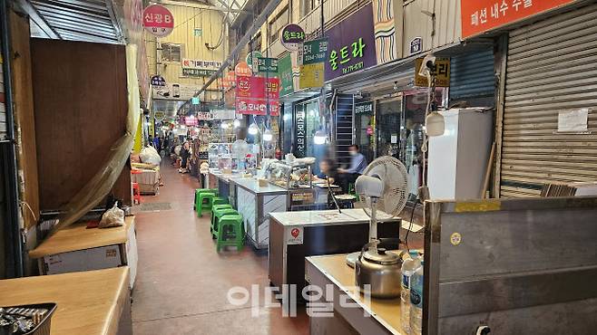 한산한 서울 종로구 광장시장 거리.(사진=김세연 기자)