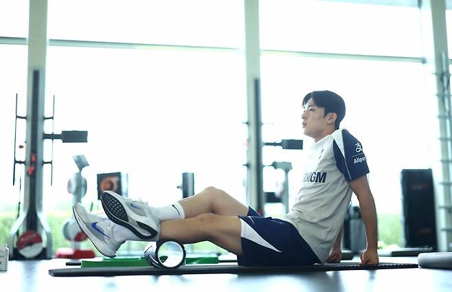 양민혁이 프리시즌 훈련을 받고 있다