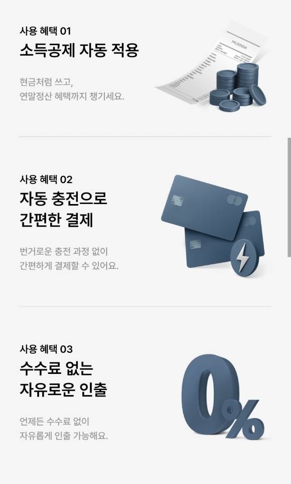 무신사가 이달 출시한 선불 충전 서비스 '무신사머니' 사용 혜택. [사진=무신사 앱 갈무리]