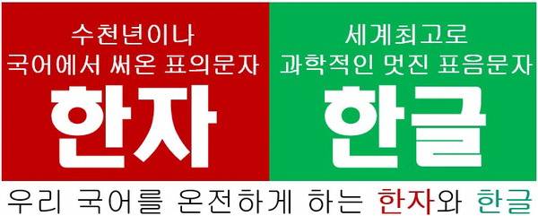 우리 국어를 온전하게 하는 한자와 한글