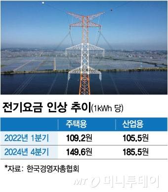 전기요금 인상 추이/그래픽=김현정