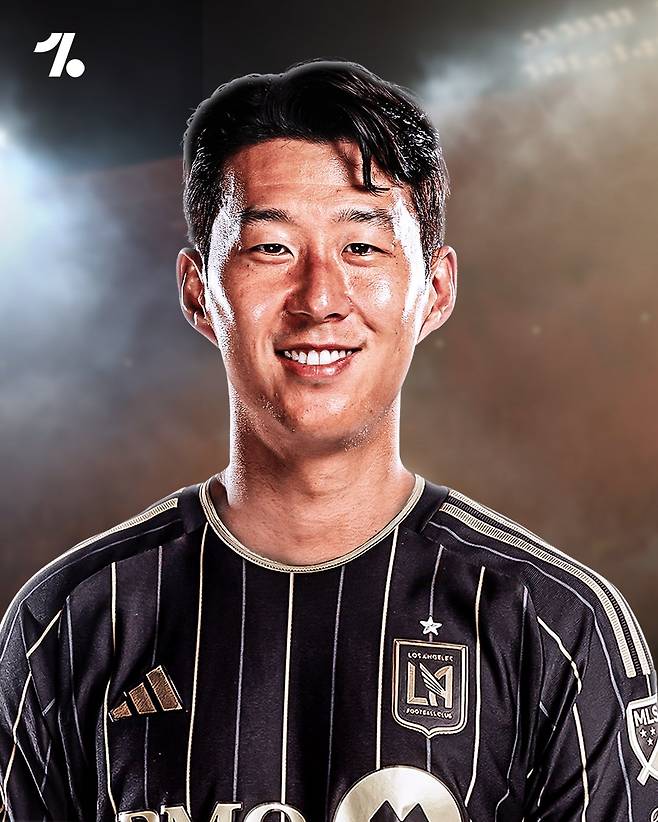 토트넘 손흥민의 미국 로스앤젤레스(LA)FC 유니폼 합성 사진. /사진=원폿불 SNS 캡처