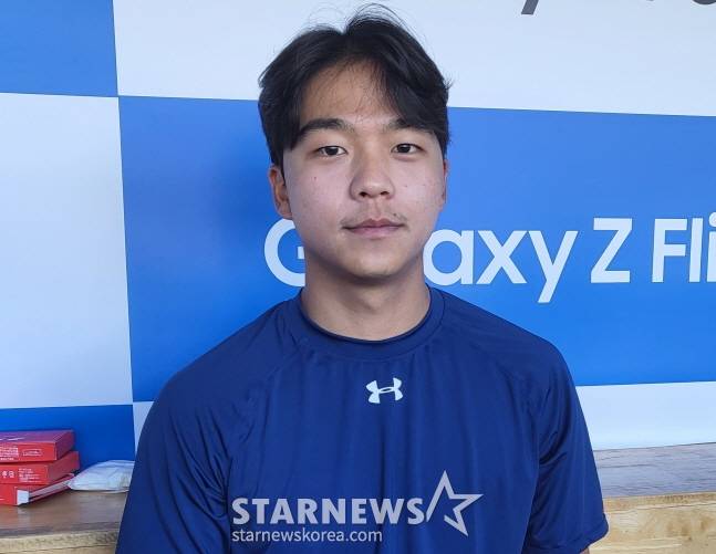 삼성 양도근이 최근 취재진과 인터뷰를 하고 있다. /사진=삼성 라이온즈 제공