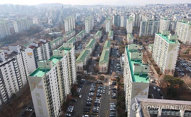 서울 양천구 목동 일대 아파트 단지 전경 [연합뉴스 자료사진]