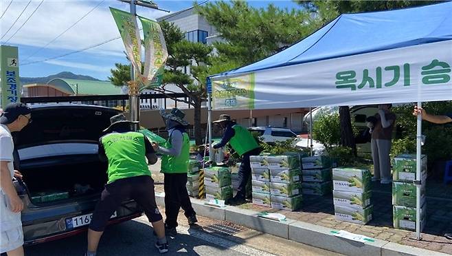 옥시기 승강장 이벤트 [홍천문화재단 제공.재판매 및 DB 금지]