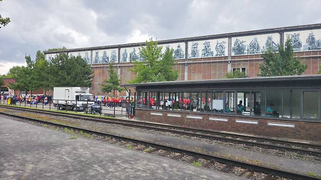 독일 라인루르 폐회식장 전경. 사진=이희택 기자.