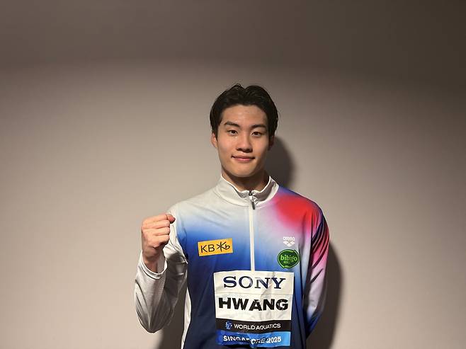 황선우가 28일 열린 2025 싱가포르 세계수영선수권대회 남자 자유형 200m 준결선에서 2위를 차지했다. (올댓스포츠 제공)