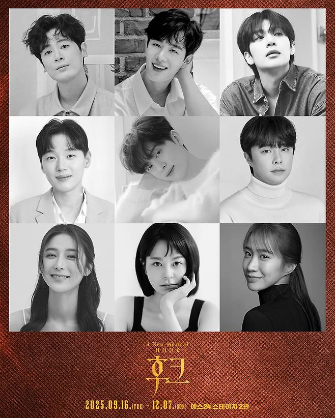 2년 만에 무대로 컴백하는 뮤지컬 ‘후크’의 ‘후크’ 역 박규원·최호승·박상혁, ‘피터팬’ 역 김도빈·동현·최민호, ‘웬디’ 역 정우연·김주연·박새힘이 출연한다. 사진 | ㈜콘텐츠플래닝
