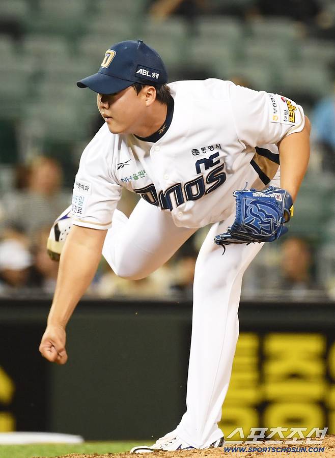 20일 울산 문수야구장에서 열린 NC 다이노스와 한화 이글스의 경기. NC 한재승이 역투하고 있다. 울산=박재만 기자pjm@sportschosun.com/2025.05.20/