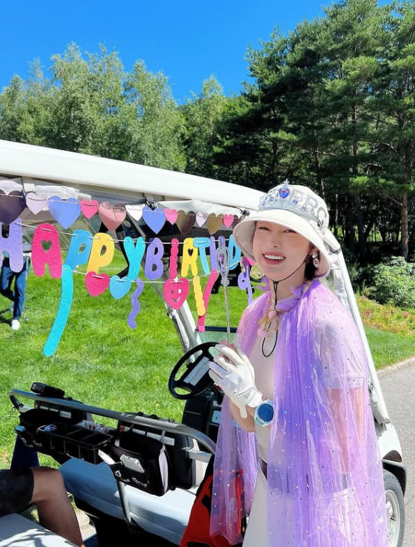 최여진, 결혼 후 첫 생일 맞아 남편 김재욱과 골프장 데이트&nbsp; 사진출처: 최여진 인스타그램 캡처