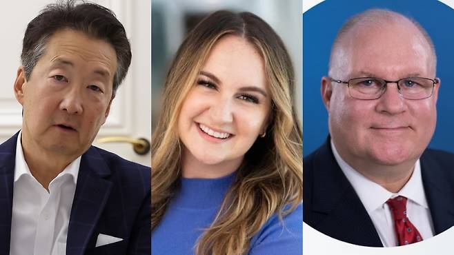 빅터 차 전략국제연구소(CSIS) 한국석좌, 올리비아 이노스 허드슨연구소 선임연구원, 데이비드 맥스웰 아시아태평양전략센터(CAPS) 부회장(왼쪽부터)