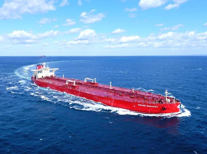 팬오션의 30만DWT급 초고대형원유운반선(VLCC) 'GRAND BONANZA'호. 팬오션 제공