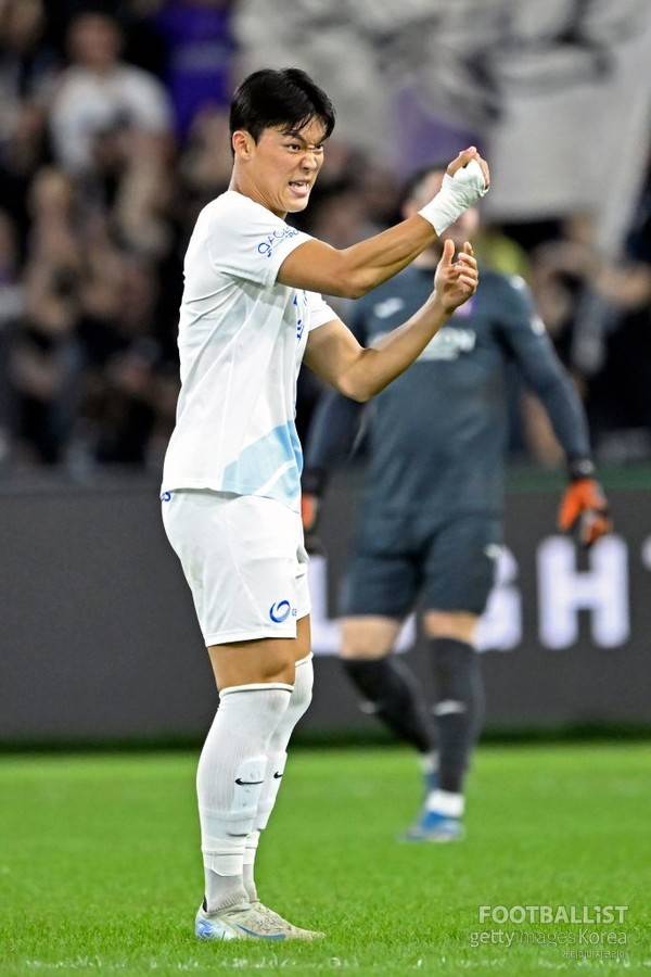 오현규(헹크). 게티이미지코리아