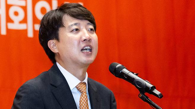 개혁신당 당 대표 선거 정견 발표하는 이준석 후보 2025.7.27