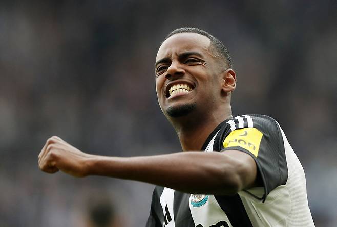 스웨덴 출신 뉴캐슬 공격수 이사크. [로이터=연합뉴스]