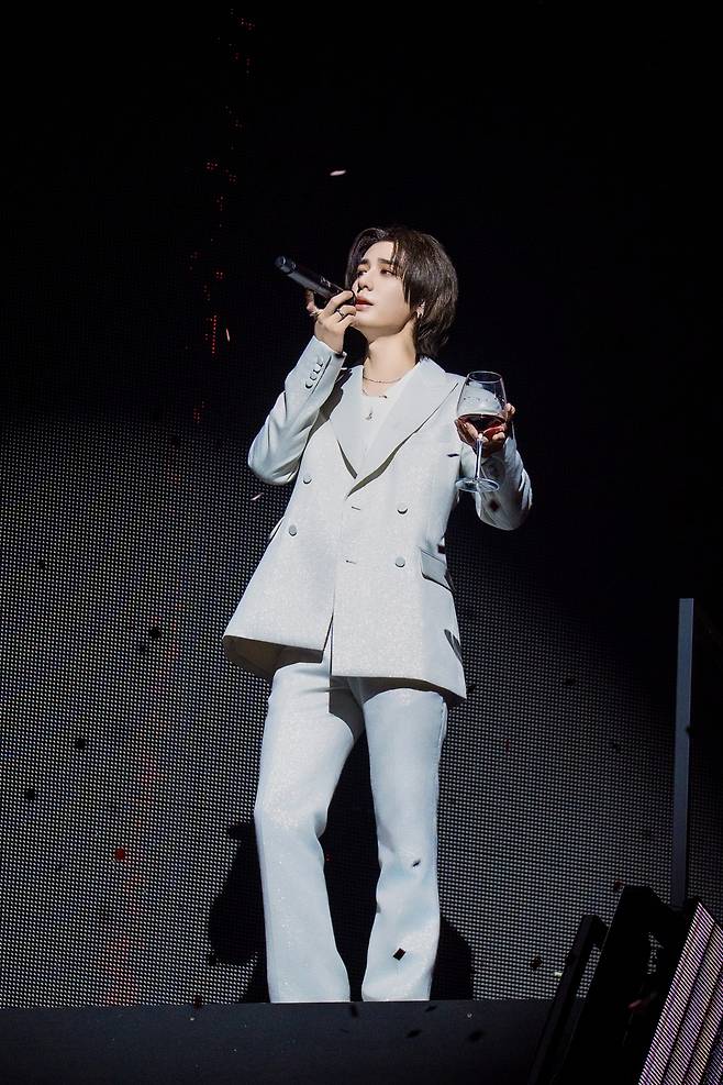 Singer Leehan of boy band BoyNextDoor during the band's “Knock On Vol.1” Seoul finale concerts, held from July 25 to 27 [KOZ ENTERTAINMENT]