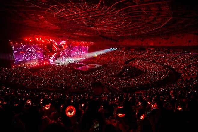 Boy band BoyNextDoor holds its “Knock On Vol.1” Seoul finale concerts from July 25 to 27 at the KSPO Dome in southern Seoul. [KOZ ENTERTAINMENT]