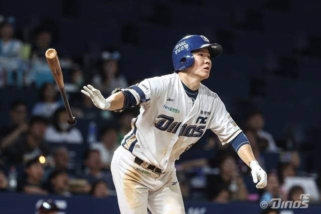 박민우는 27일 창원 키움전에서 결승 3점포를 쏘아올렸다. 사진=NC 제공