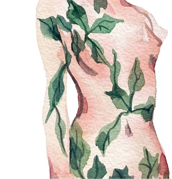 Stella Sujin, Daughter of the Forest, 2025, watercolor on paper, 31 x 23 cm (Detail cut)Courtesy of CHOI&CHOI Gallery and the artist  *재판매 및 DB 금지