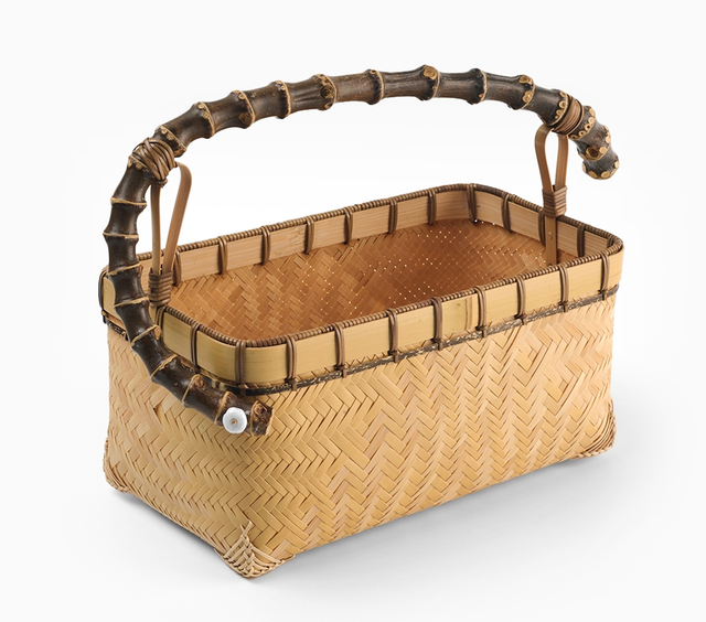 백죽 파도문 편죽 차바구니 공예정원 누리집