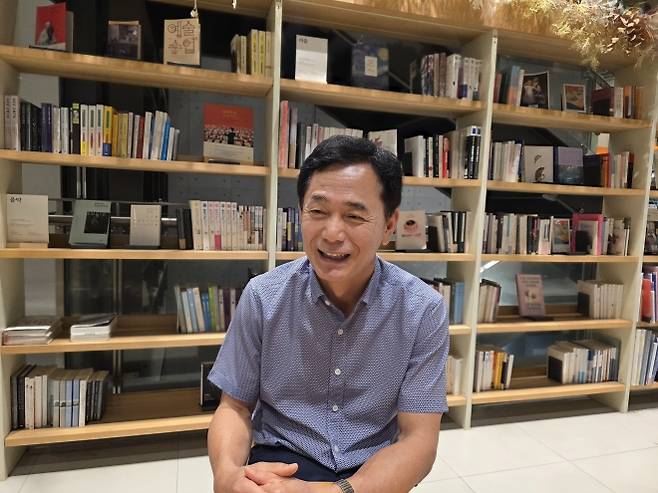 양수영 전 한국석유공사 사장이 서울신문과 인터뷰를 하고 있다. 김중래 기자