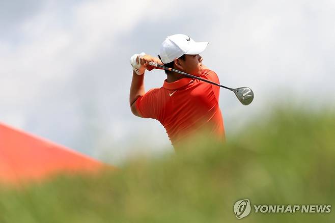 김주형의 스윙 [AFP/게티이미지=연합뉴스]