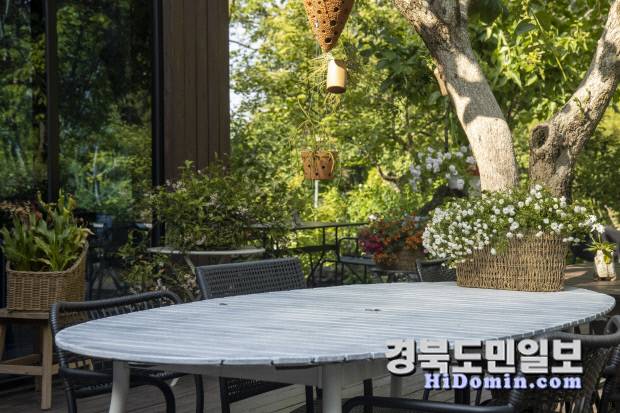 계절의 흐름을 따라 피어난 들꽃들이 정원의 시간을 천천히 물들이고, 곳곳에 놓인 다양한 벤치가 머무름과 사색의 여백을 더해준다.