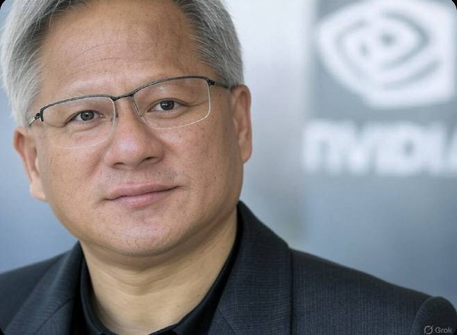 젠슨 황 엔비디아 CEO 그록 생성 이미지. (사진=그록)