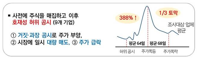 ‘무늬만 신사업’, 허위 공시로 투자자 유인한 시세조종 사례.국세청 제공