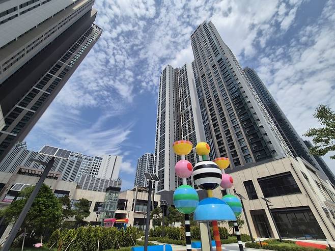 '고덕 유보라 더 크레스트' 전경. 사진=전민경 기자