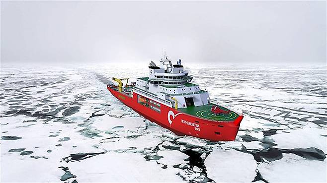 '차세대 쇄빙연구선' 조감도(이미지=해수부 제공)