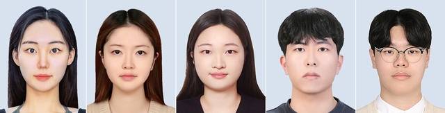 (왼쪽부터)기아챌린지 ECO 서포터즈 ‘E1A5’ 팀 김수현(22), 김유빈(25), 노서연(24), 신동우(24), 이준형(22)