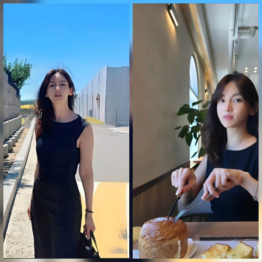 정가은이 무더운 여름 날씨 속에서도 당당하고 유쾌한 매력을 뽐냈다.사진=정가은 SNS