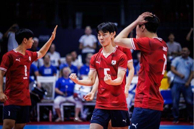 한국 U19 남자배구대표팀./FIVB