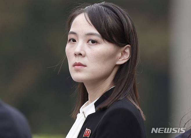 [하노이=AP/뉴시스]김여정 북한 노동당 부부장이 2019년 3월2일 베트남 하노이 호치민 묘소에서 열린 화환 헌화식에 참석한 모습. 2025.07.29.