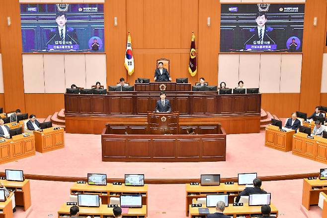 부산시의회가 29일 제330회 임시회를 마무리했다. 부산시의회 제공