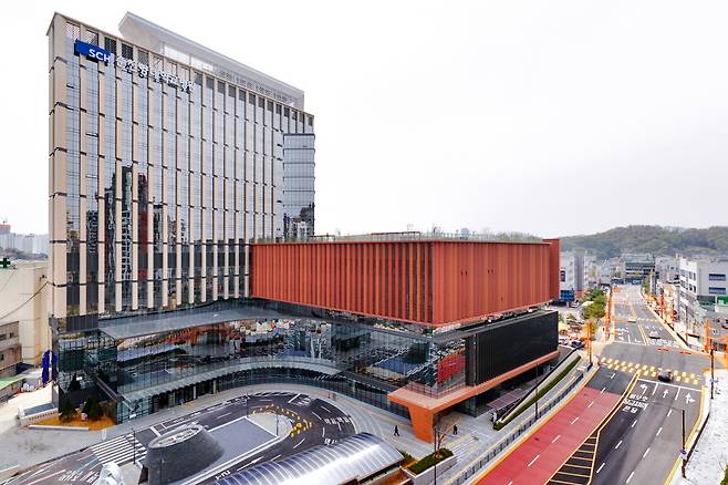 충남 천안시 봉명동 수도권전철 1호선 봉명역 인근 순천향대 부속 천안병원 전경.